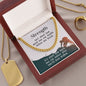 Meaningful Gift - Strength Isn't About - Cuban Link Chain Necklace - Celeste Jewel