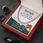Meaningful Gift - Strength Isn't About - Cuban Link Chain Necklace - Celeste Jewel