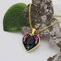 Memorial Gift - Feel You In My Heart - Luxury Graphic Heart Necklace - Celeste Jewel