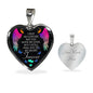 Memorial Gift - Feel You In My Heart - Luxury Graphic Heart Necklace - Celeste Jewel