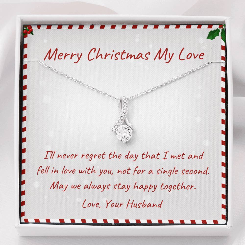 Merry Christmas - Always Stay Happy Together - Sparkling Radiance Necklace - Celeste Jewel