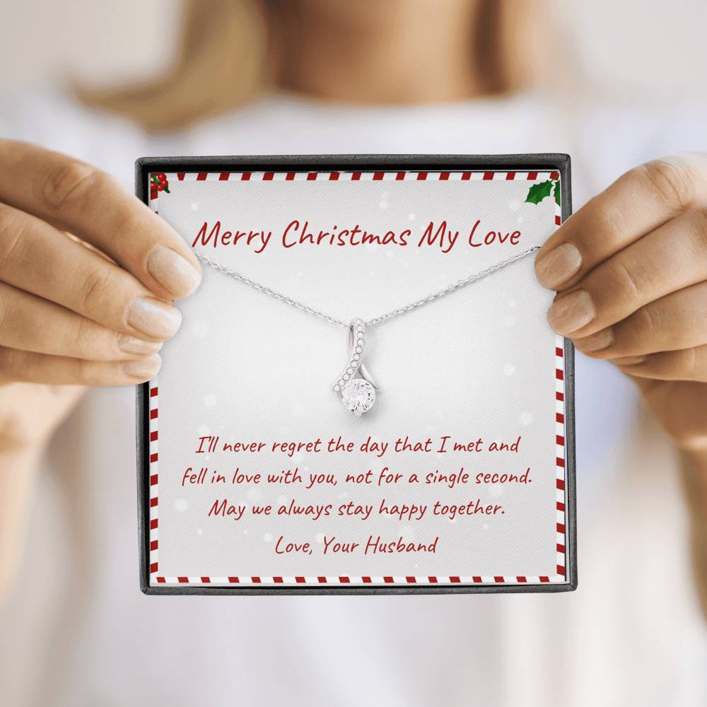 Merry Christmas - Always Stay Happy Together - Sparkling Radiance Necklace - Celeste Jewel