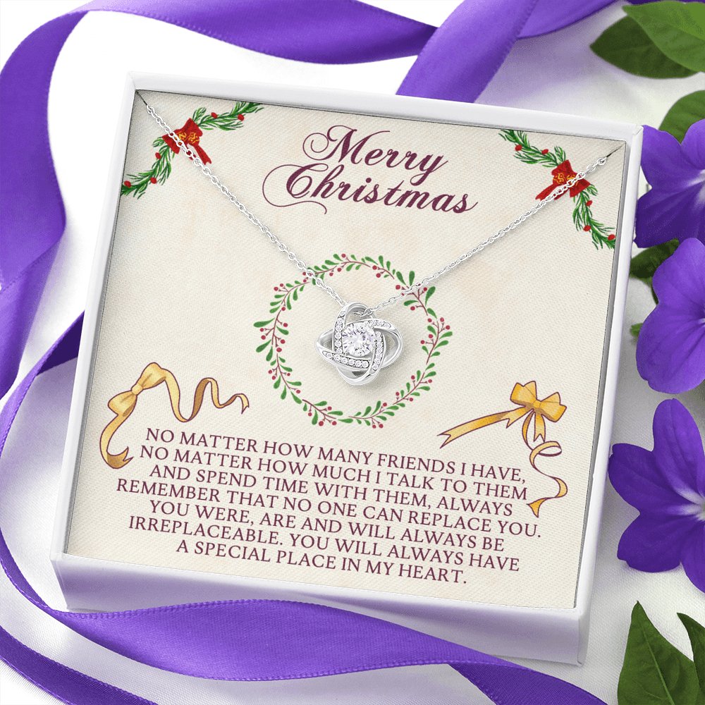 Merry Christmas - Bestie Gift - Love Knot Necklace - Celeste Jewel