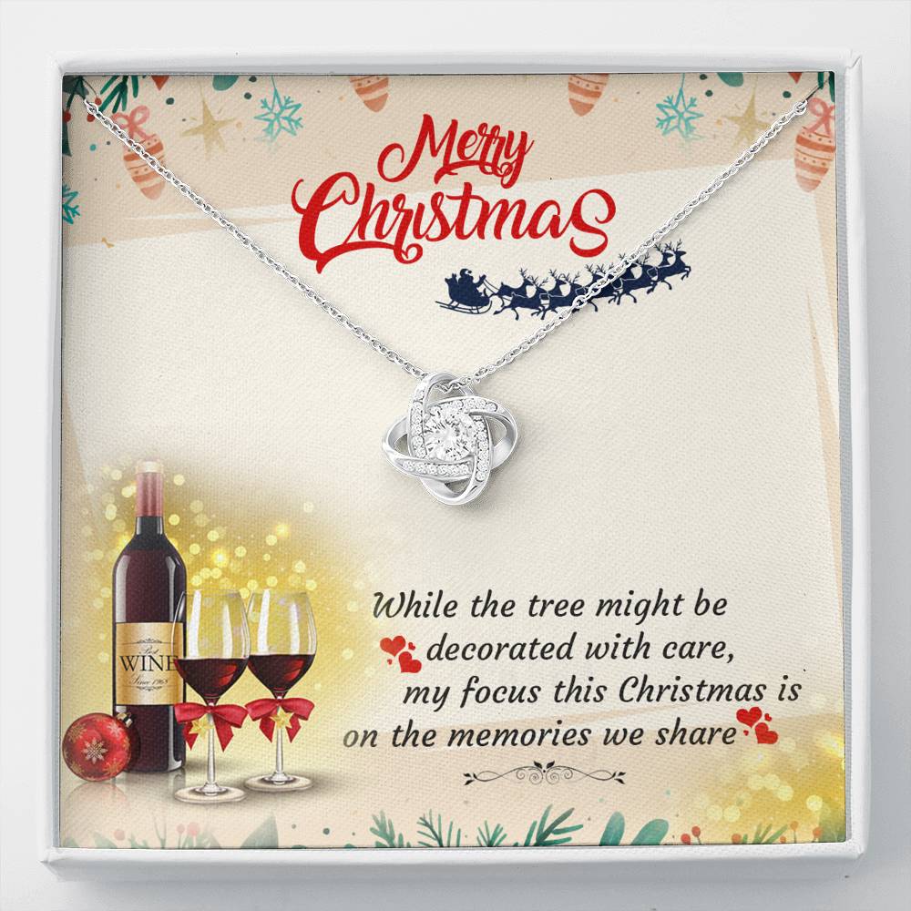 Merry Christmas - Memories We Share - Love Knot Necklace - Celeste Jewel