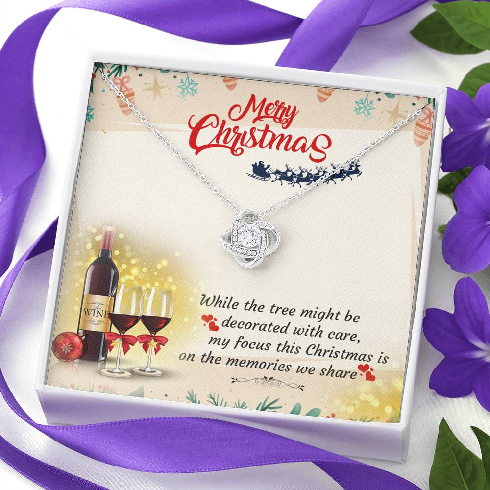 Merry Christmas - Memories We Share - Love Knot Necklace - Celeste Jewel