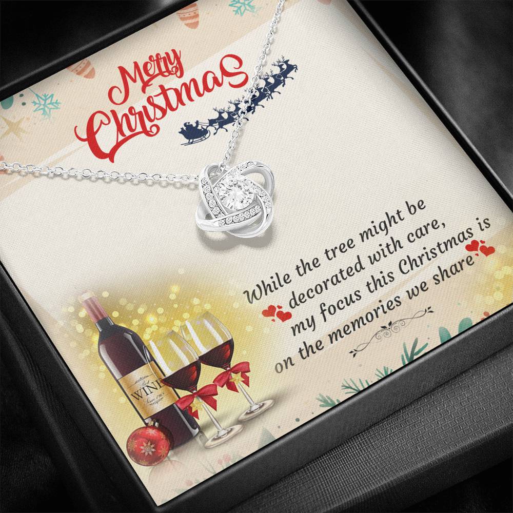Merry Christmas - Memories We Share - Love Knot Necklace - Celeste Jewel