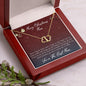 Merry Christmas Mom - A Woman Like No Other - Everlasting Love Necklace - Celeste Jewel