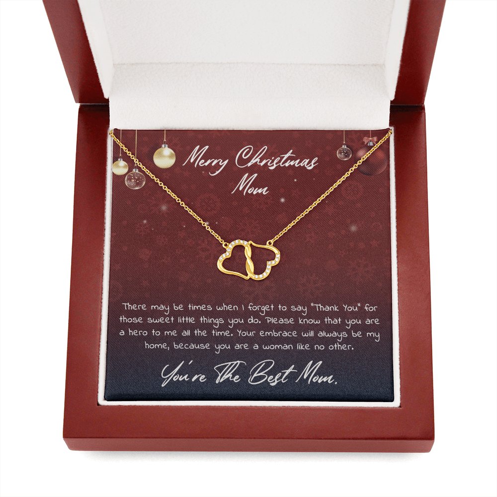 Merry Christmas Mom - A Woman Like No Other - Everlasting Love Necklace - Celeste Jewel