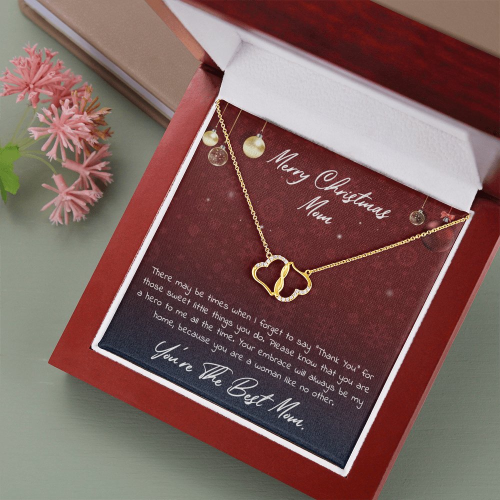Merry Christmas Mom - A Woman Like No Other - Everlasting Love Necklace - Celeste Jewel