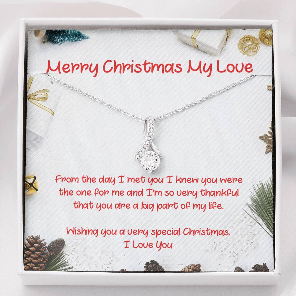 Merry Christmas My Love - The One For Me - Sparkling Radiance Necklace - Celeste Jewel
