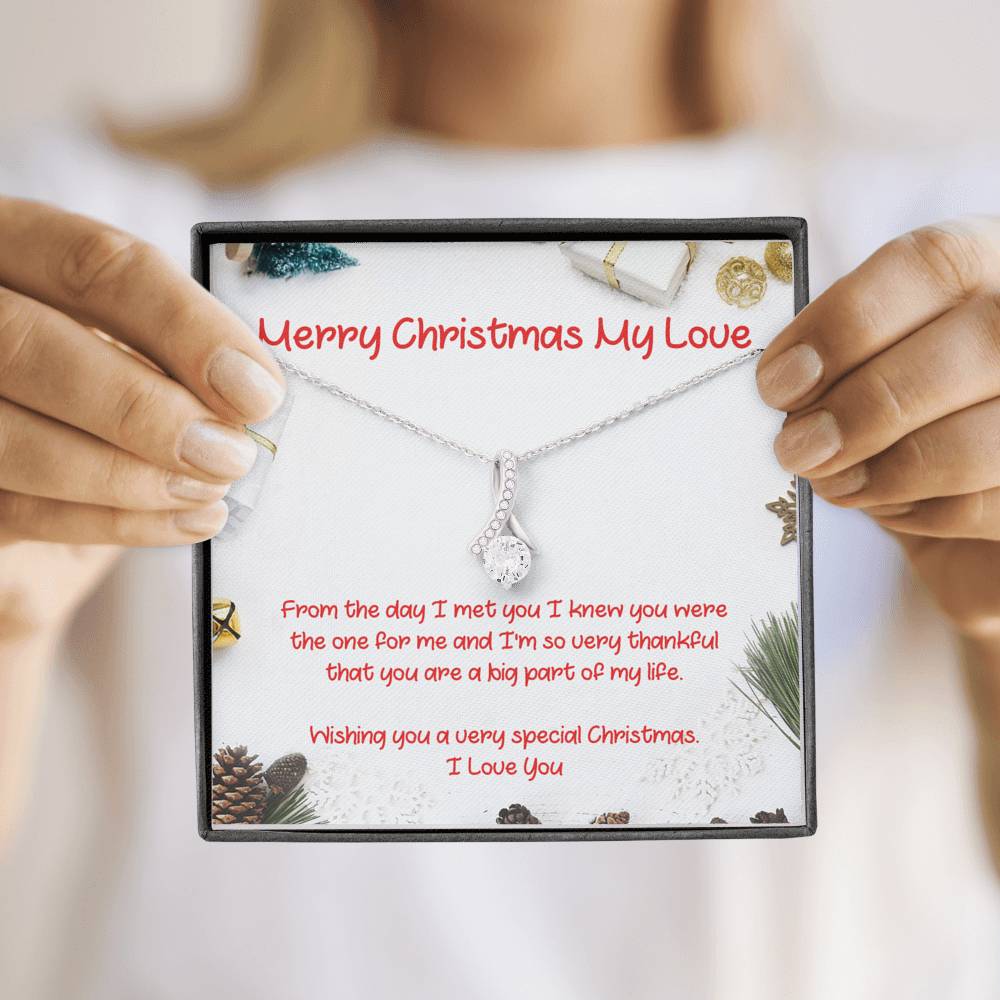 Merry Christmas My Love - The One For Me - Sparkling Radiance Necklace - Celeste Jewel