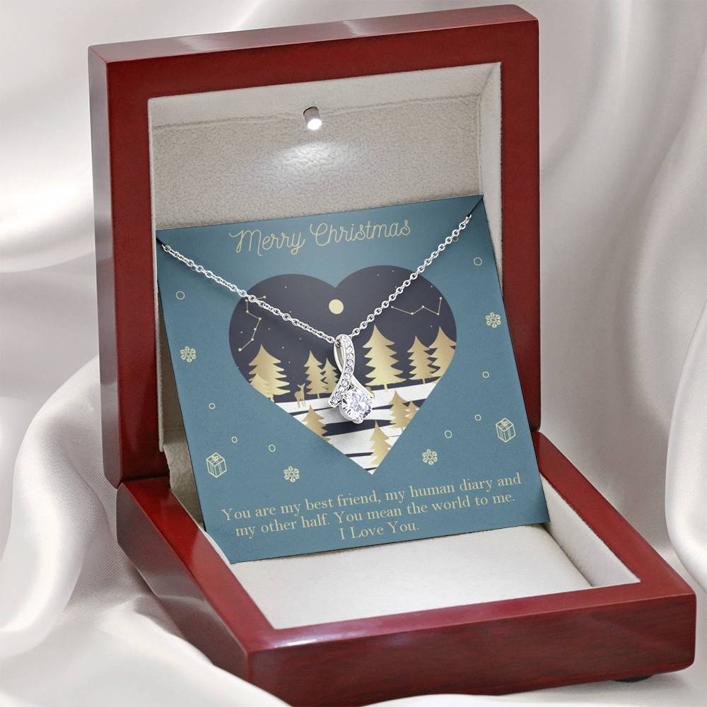 Merry Christmas - The World To Me - Sparkling Radiance Necklace - Celeste Jewel