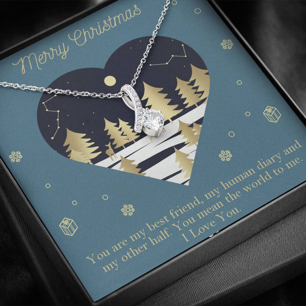 Merry Christmas - The World To Me - Sparkling Radiance Necklace - Celeste Jewel