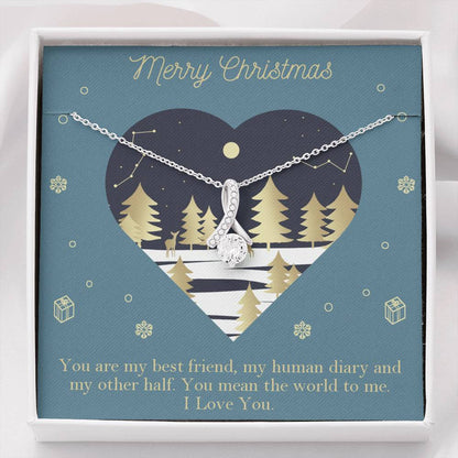 Merry Christmas - The World To Me - Sparkling Radiance Necklace - Celeste Jewel
