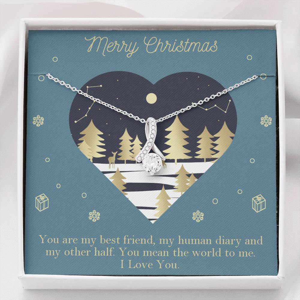 Merry Christmas - The World To Me - Sparkling Radiance Necklace - Celeste Jewel