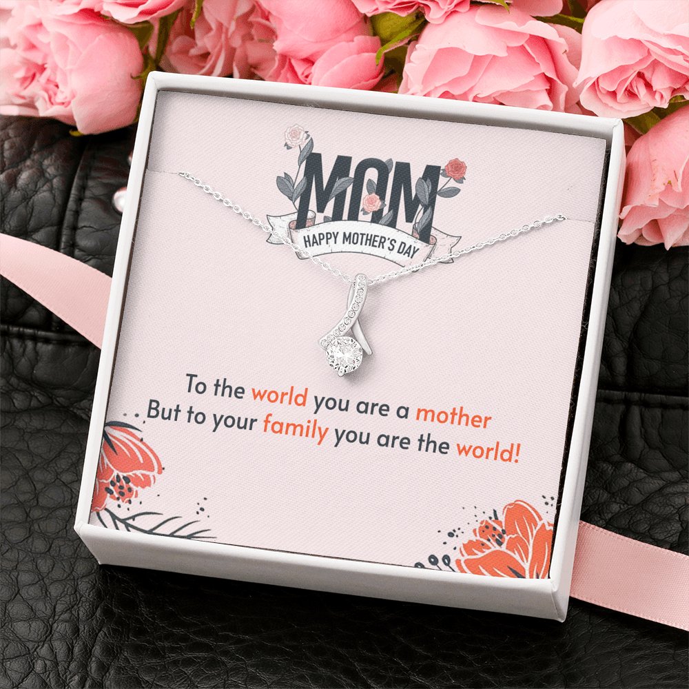 Mom Happy Mother&#39;s Day - Sparkling Radiance Necklace - Celeste Jewel