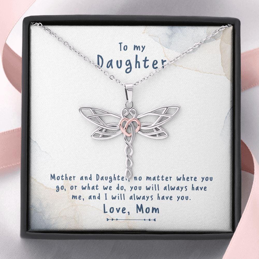 Mother And Daughter - Dragonfly Necklace - Celeste Jewel