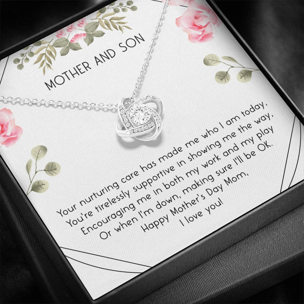 Mother And Son - Your Nurturing Care - Love Knot Necklace - Celeste Jewel