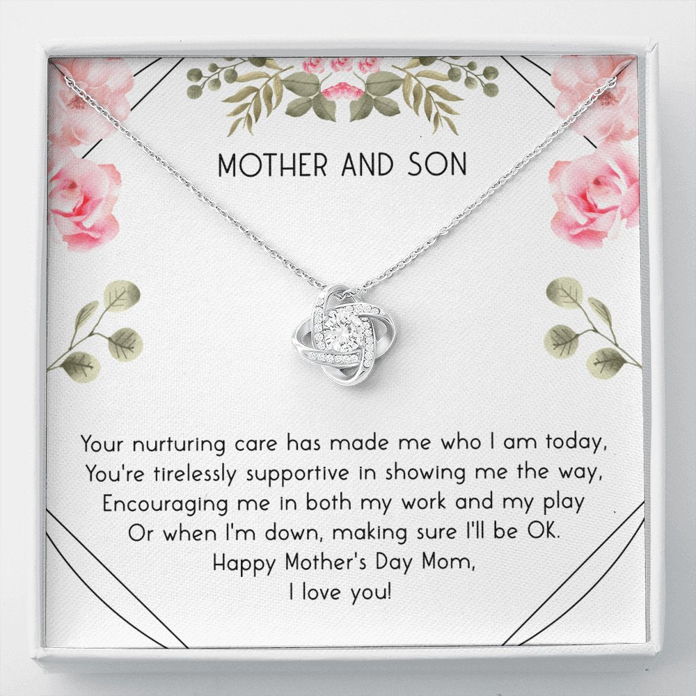 Mother And Son - Your Nurturing Care - Love Knot Necklace - Celeste Jewel