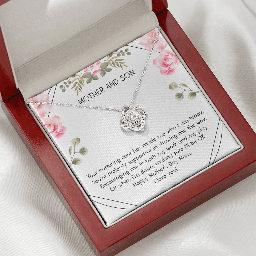 Mother And Son - Your Nurturing Care - Love Knot Necklace - Celeste Jewel