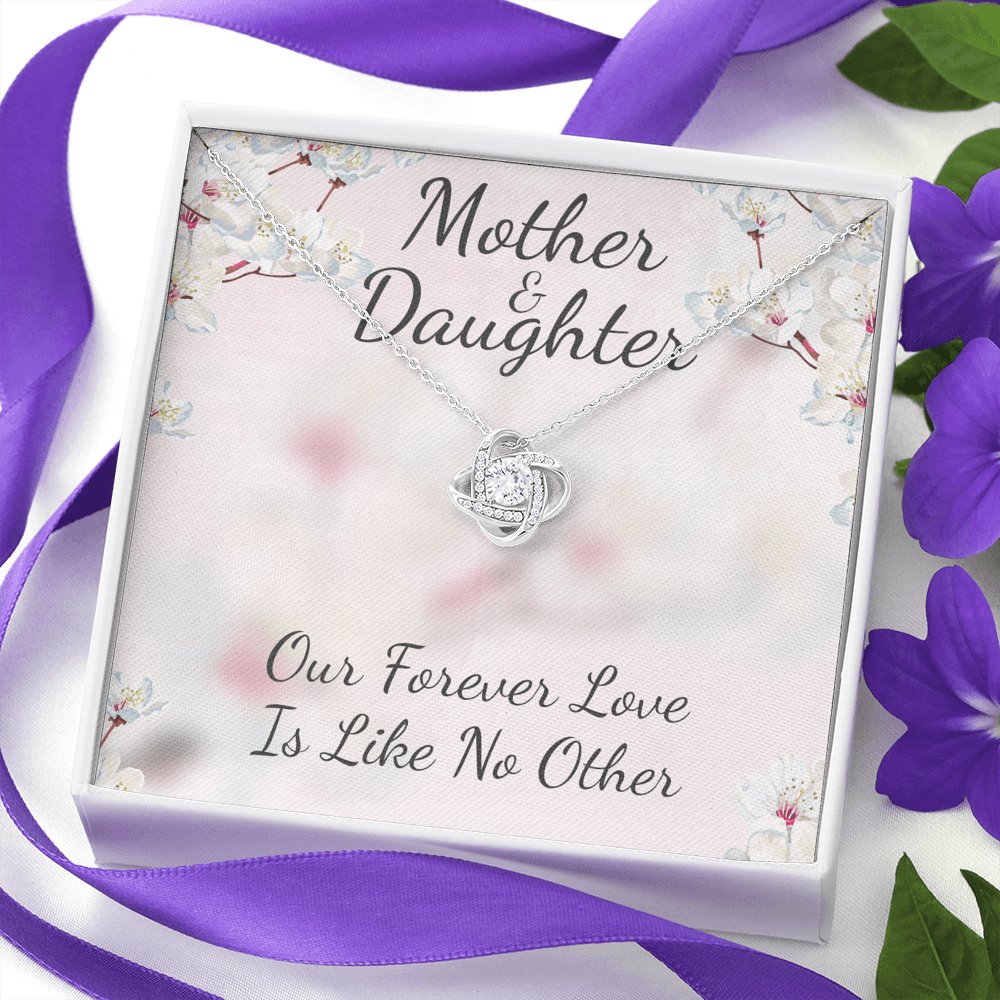 Mother & Daughter - Like No Other - Love Knot Necklace - Celeste Jewel