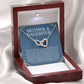 Mother & Daughter - We May Be Apart Today - Interlocking Hearts Necklace - Celeste Jewel
