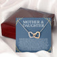 Mother & Daughter - We May Be Apart Today - Interlocking Hearts Necklace - Celeste Jewel