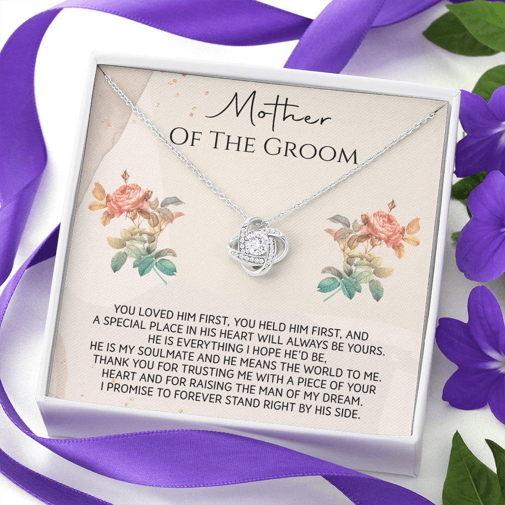 Mother Of The Groom - You Loved Him First - Love Knot Necklace - Celeste Jewel