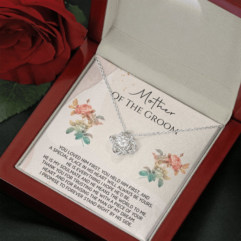 Mother Of The Groom - You Loved Him First - Love Knot Necklace - Celeste Jewel
