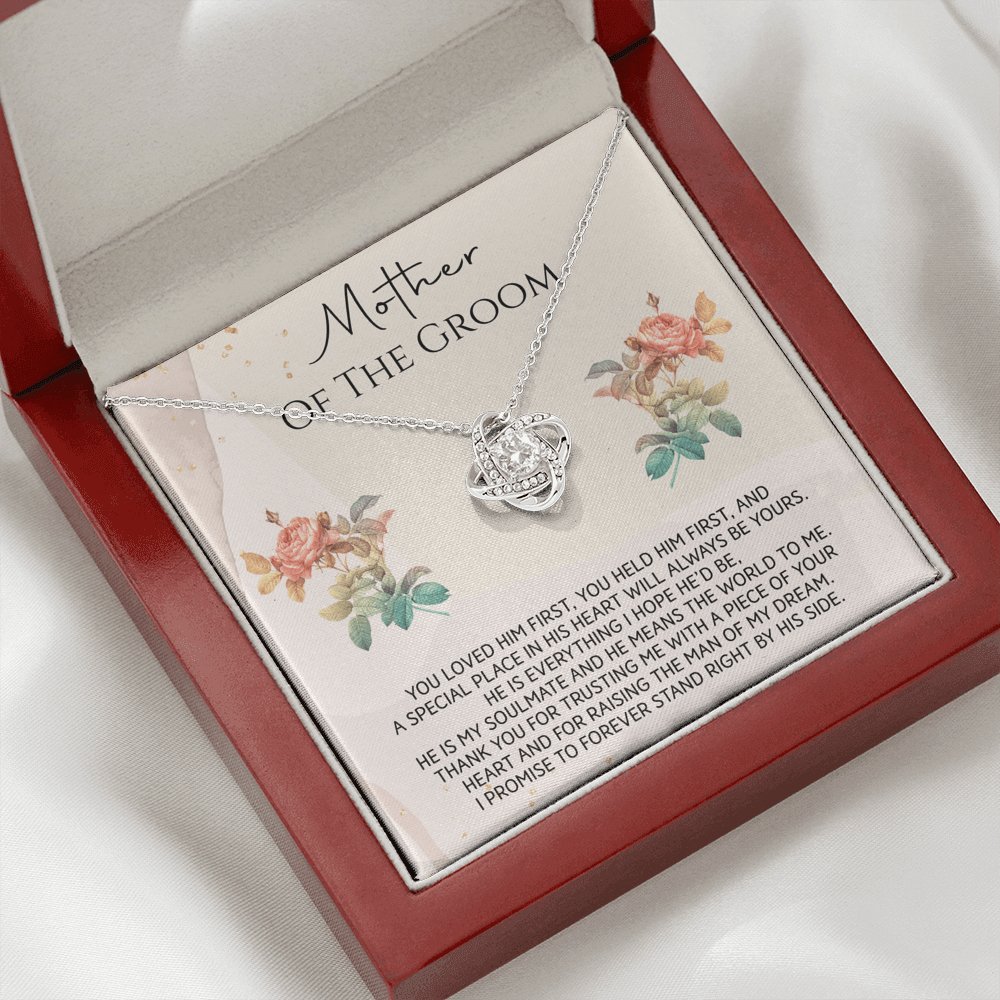 Mother Of The Groom - You Loved Him First - Love Knot Necklace - Celeste Jewel