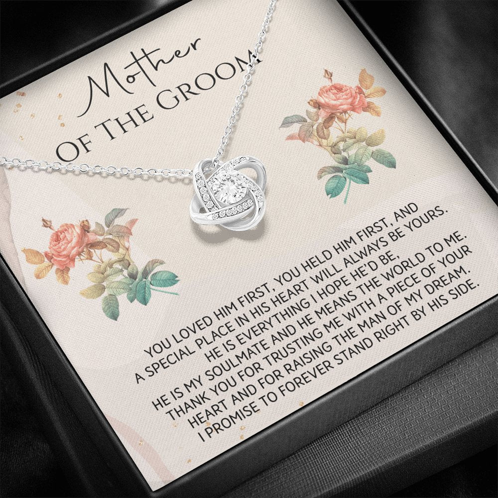 Mother Of The Groom - You Loved Him First - Love Knot Necklace - Celeste Jewel