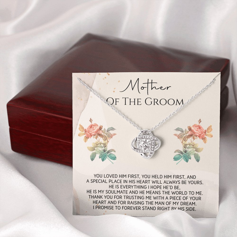 Mother Of The Groom - You Loved Him First - Love Knot Necklace - Celeste Jewel