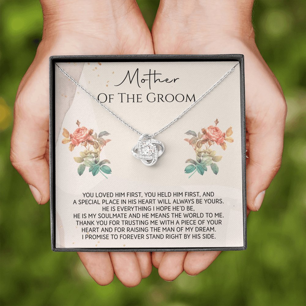 Mother Of The Groom - You Loved Him First - Love Knot Necklace - Celeste Jewel