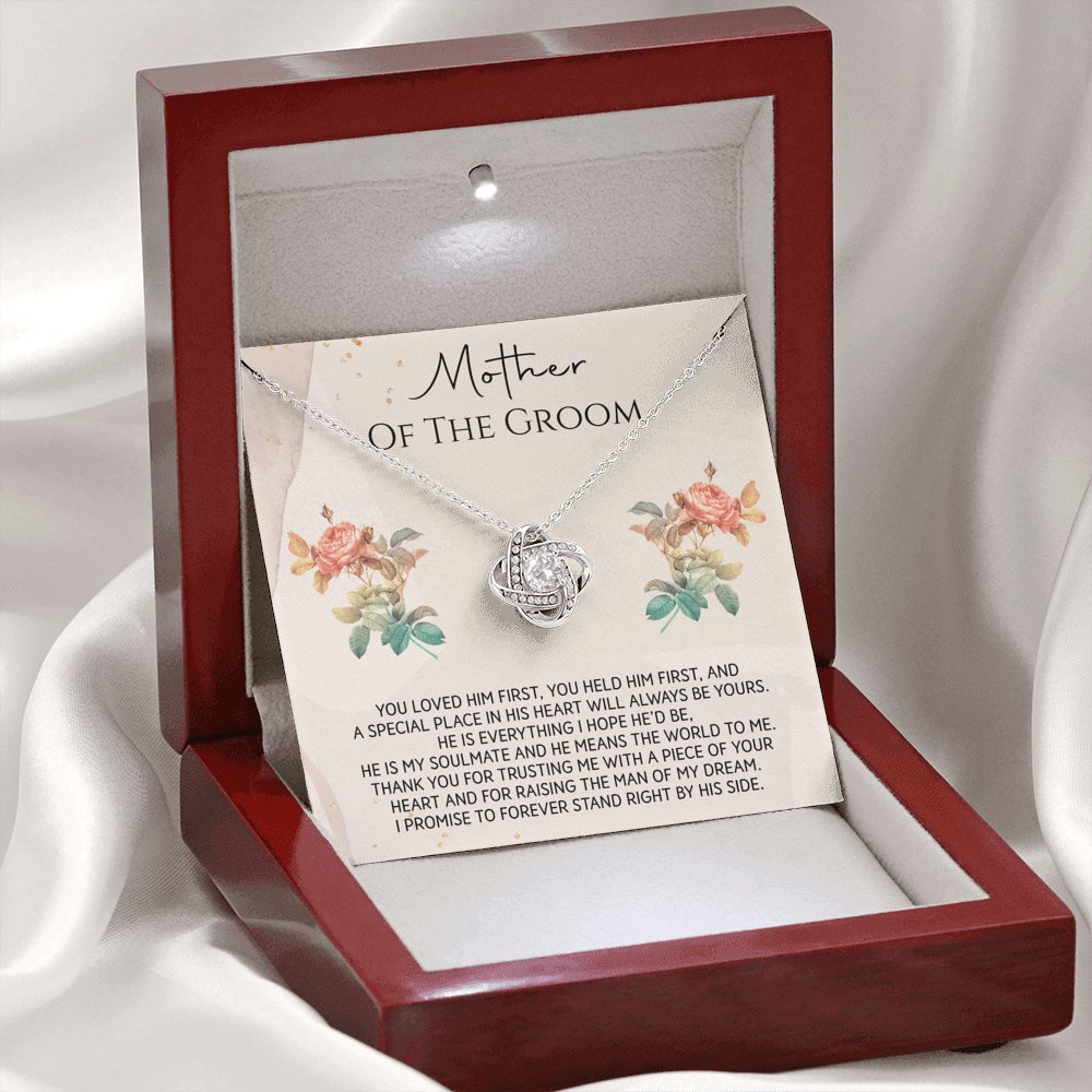 Mother Of The Groom - You Loved Him First - Love Knot Necklace - Celeste Jewel