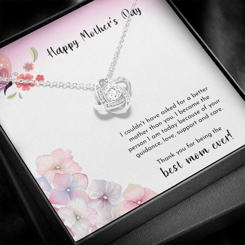 Mother's Day - Best Mom Ever - Love Knot Necklace - Celeste Jewel