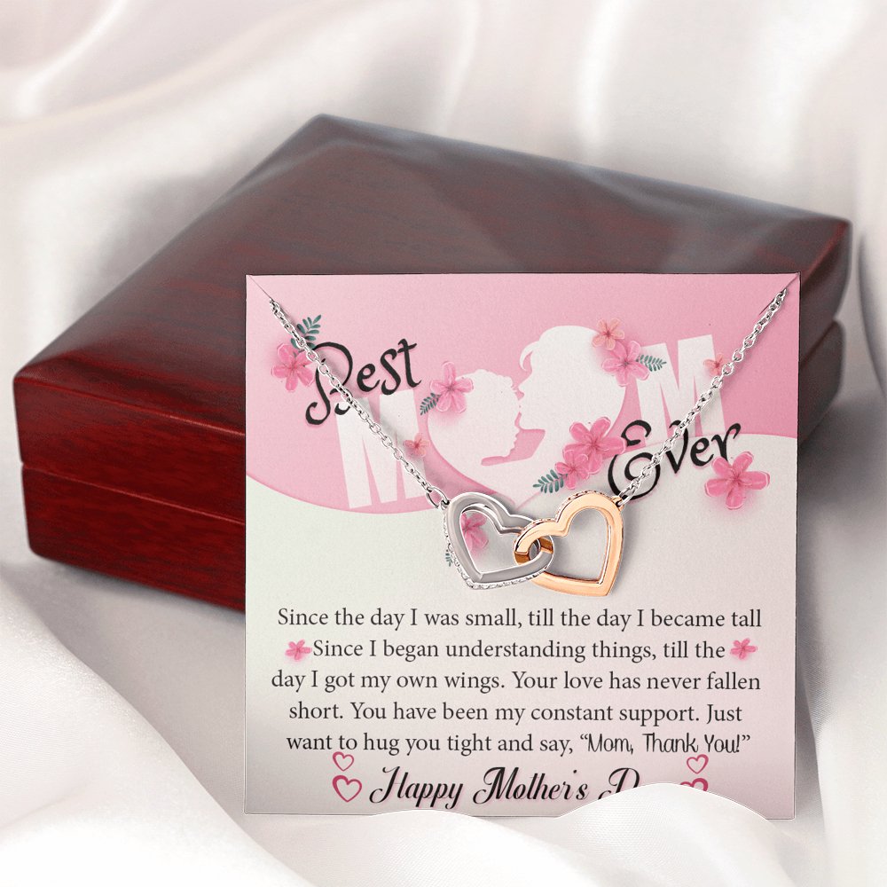 Mother's Day Gift - Best Mom Ever - Interlocking Hearts Necklace - Celeste Jewel