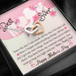 Mother's Day Gift - Best Mom Ever - Interlocking Hearts Necklace - Celeste Jewel