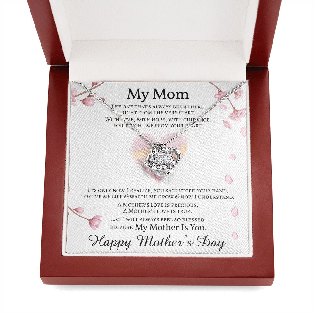 Mother's Day Personalized Gift - My Mom - Love Knot Necklace - Celeste Jewel