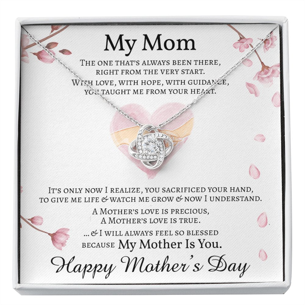 Mother's Day Personalized Gift - My Mom - Love Knot Necklace - Celeste Jewel