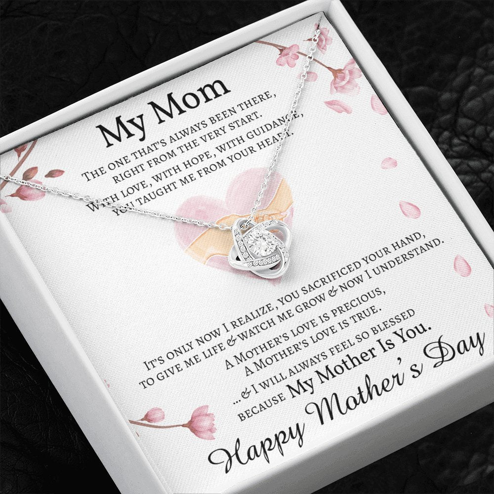 Mother's Day Personalized Gift - My Mom - Love Knot Necklace - Celeste Jewel