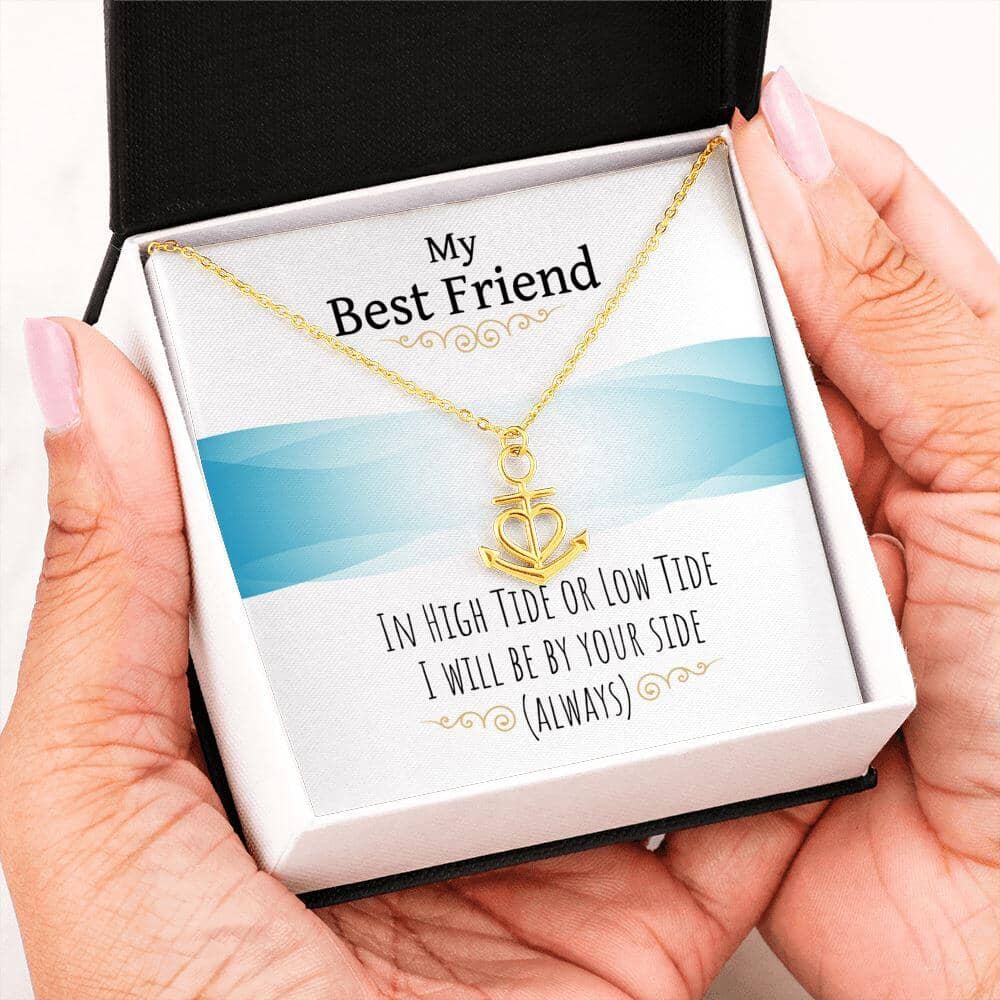 My Best Friend - Always By Your Side - Anchor Necklace - Celeste Jewel
