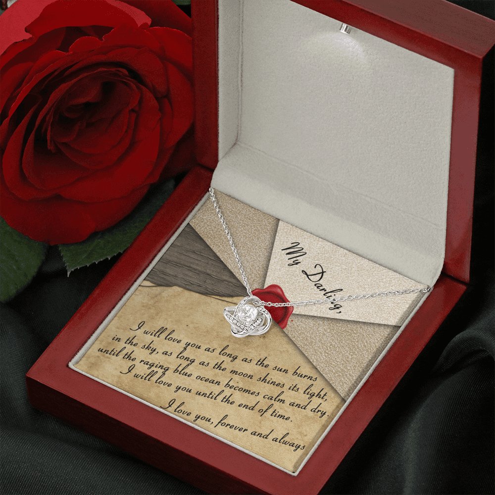 My Darling - Until The End Of Time - Love Knot Necklace - Celeste Jewel