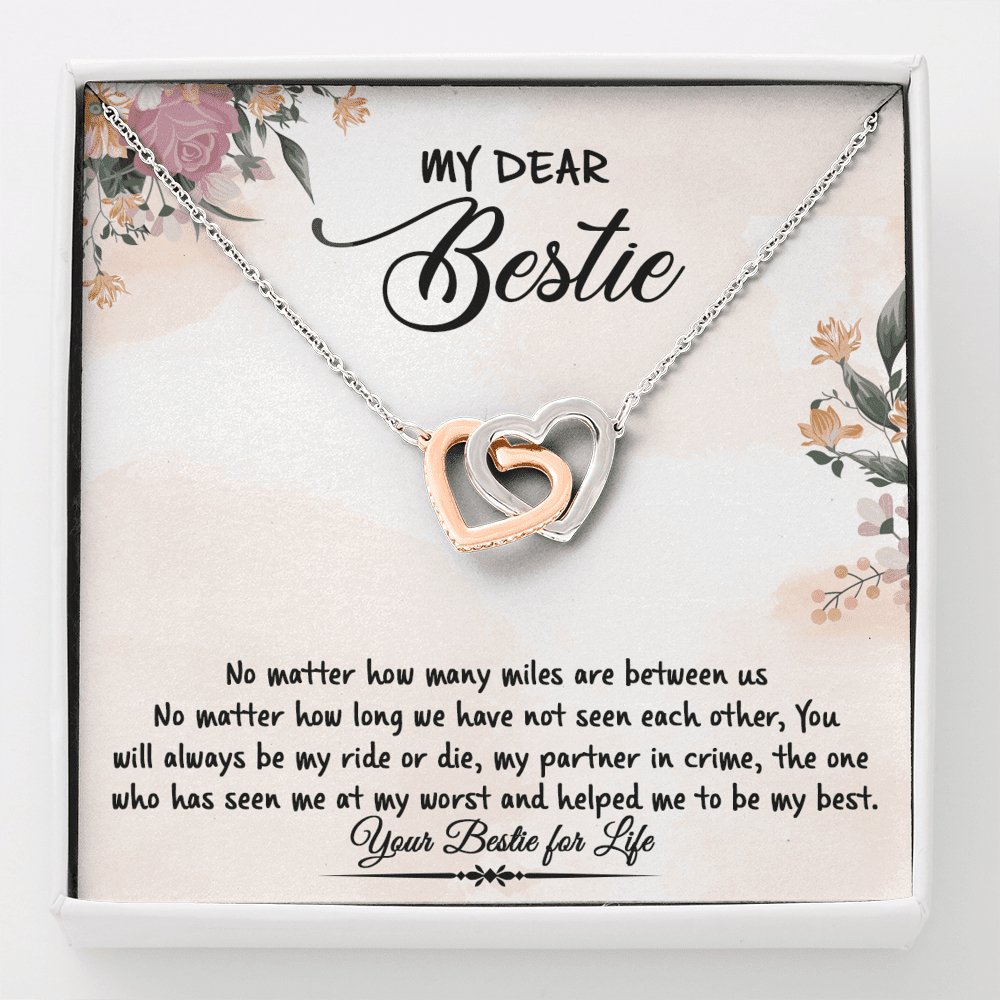 My Dear Bestie - Always My - Interlocking Hearts Necklace - Celeste Jewel