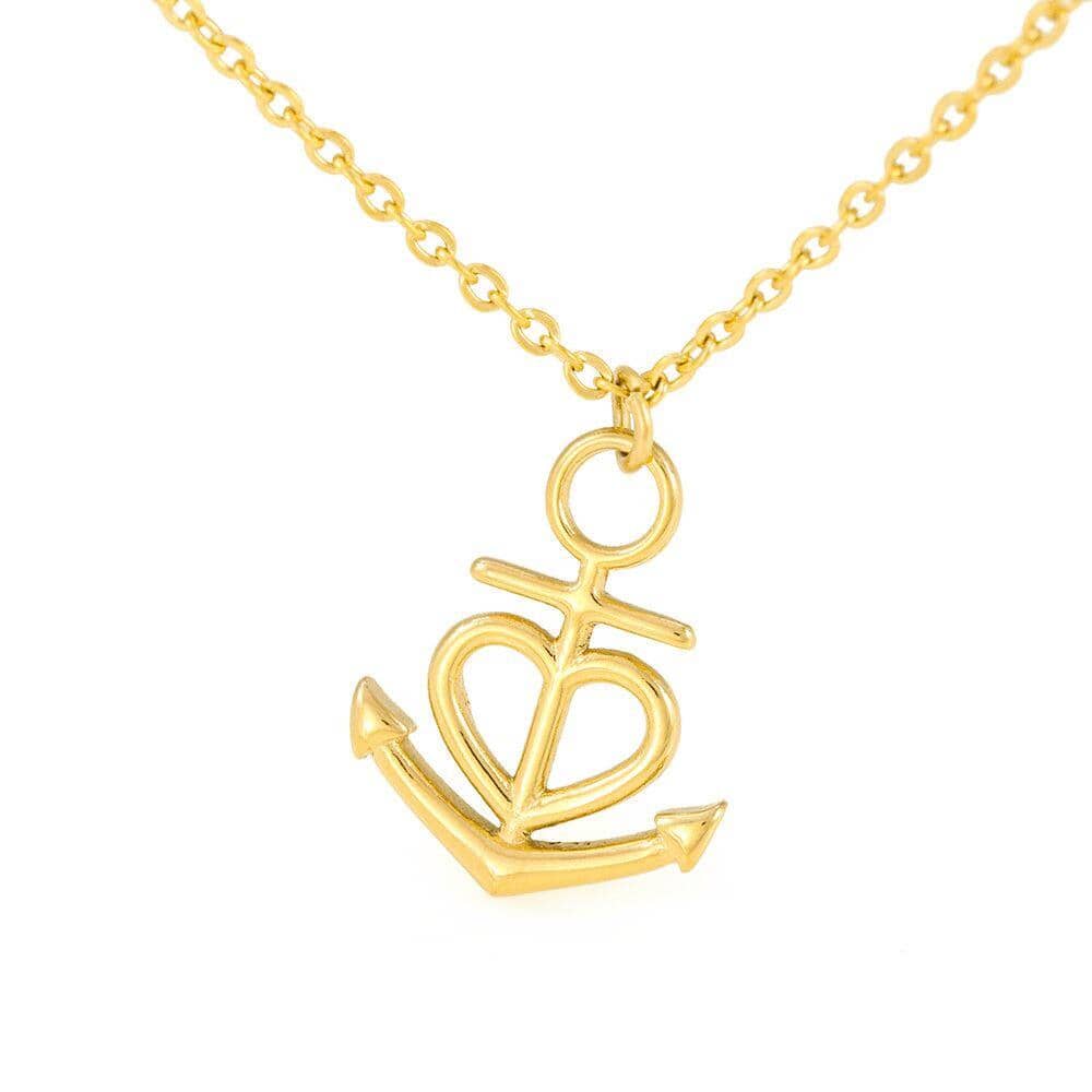 My Dearest Friend - I'll Be The Wings - Anchor Necklace - Celeste Jewel