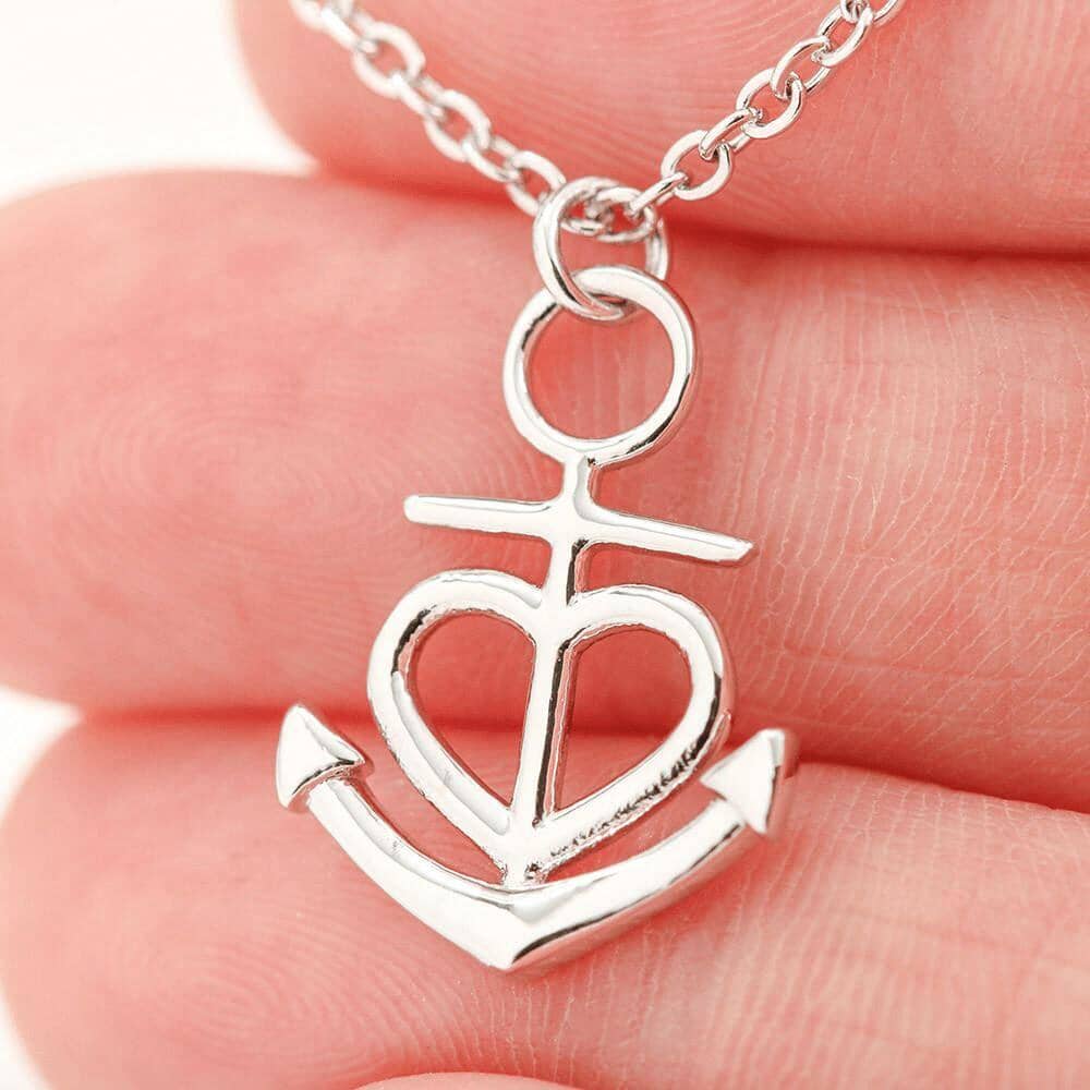 My Dearest Friend - I'll Be The Wings - Anchor Necklace - Celeste Jewel