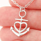 My Dearest Friend - I'll Be The Wings - Anchor Necklace - Celeste Jewel
