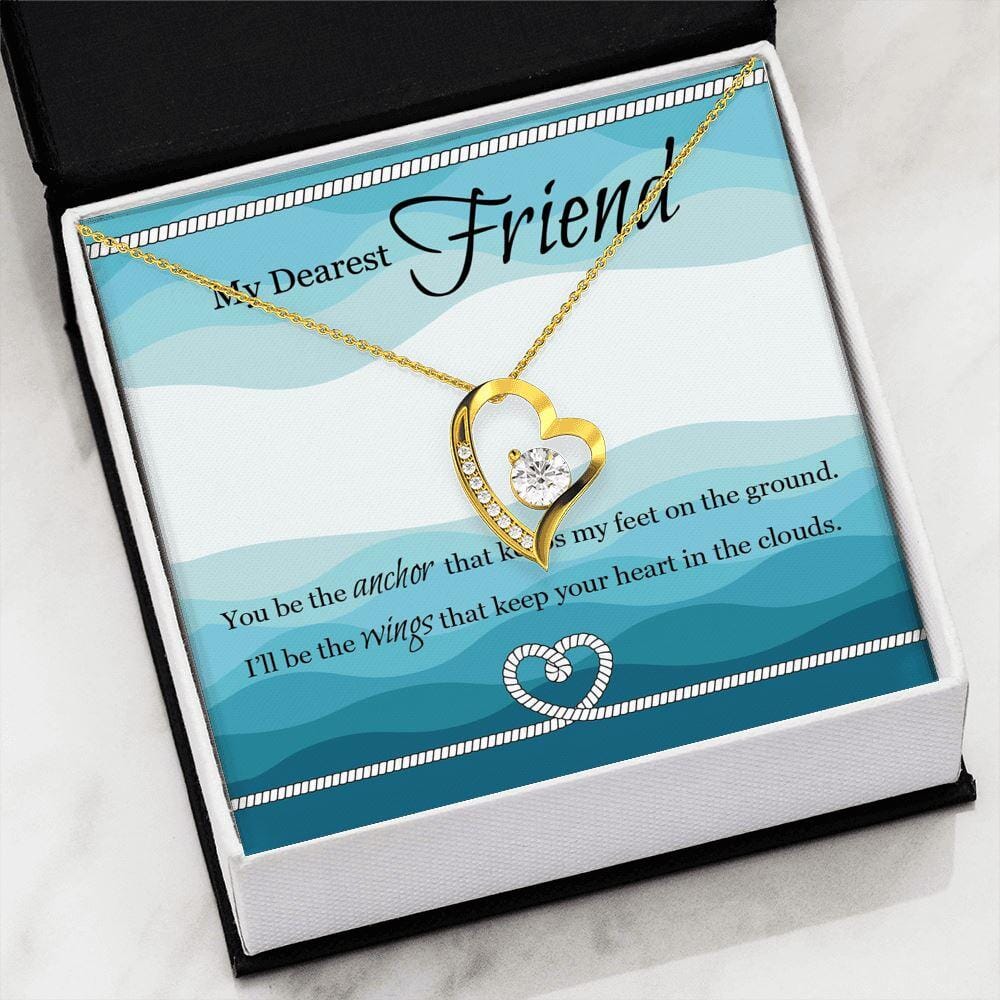 My Dearest Friend - I'll Be The Wings - Eternal Love Necklace - Celeste Jewel