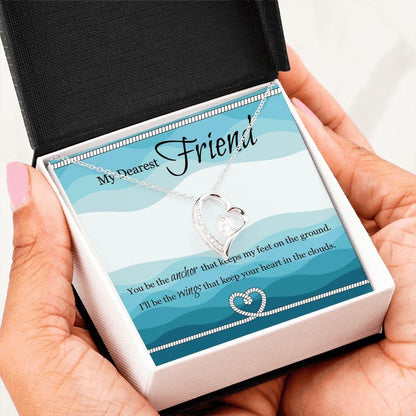 My Dearest Friend - I'll Be The Wings - Eternal Love Necklace - Celeste Jewel