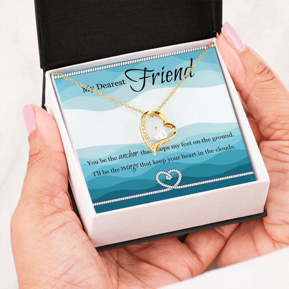 My Dearest Friend - I'll Be The Wings - Eternal Love Necklace - Celeste Jewel