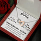 My Dearest Unbiological Sister - Interlocking Hearts Necklace - Celeste Jewel